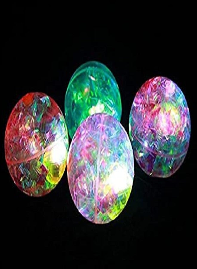 Munmoll Toys Set of 2 Flashing Ball Bouncing Anti-Stress Light LED 70MM Gift Fun Toys for Children Water Bounce Ball Fun Time Play Rubber Balls for Kids - Image 2